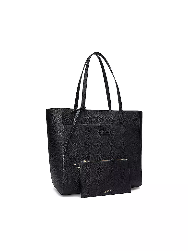 LAUREN RALPH LAUREN | Ledertasche - Shopper Large  | schwarz