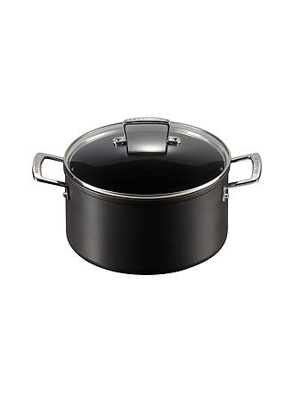 LE CREUSET | Aluminium-Antihaft Fleischtopf mit Deckel 24cm/6l Schwarz