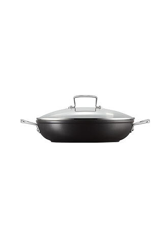 LE CREUSET | Aluminium-Antihaft Profipfanne mit Glasdeckel 28cm Schwarz