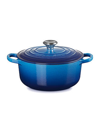 LE CREUSET | Bräter rund 20cm/2,4l SIGNATURE Azure