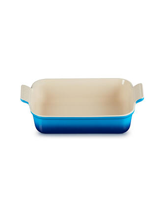 LE CREUSET | Rechteckige Auflaufform Tradition aus Steinzeug 26x19cm Azure