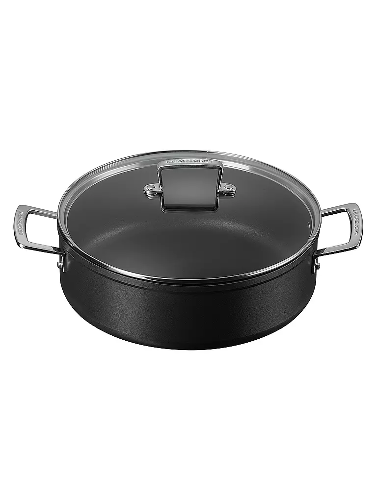 LE CREUSET | Alu-Schmorpfanne Antihaft Schwarz 28cm/5,4l | schwarz