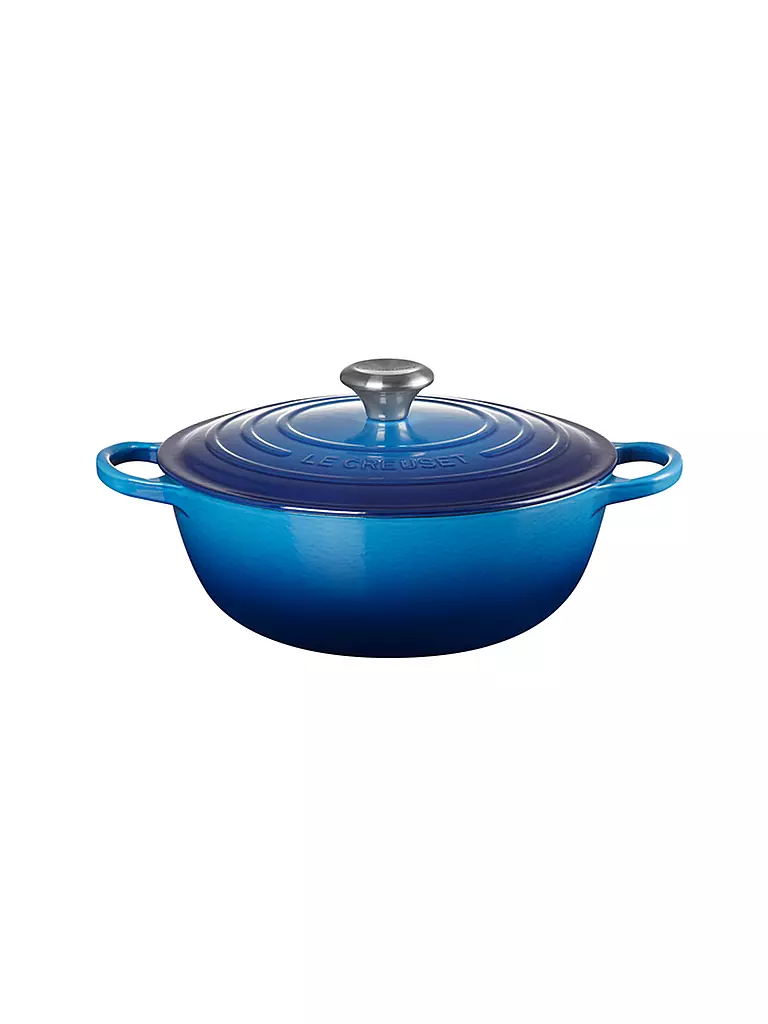 LE CREUSET | Bräter 28cm La Marmite SIGNATURE Azure | blau