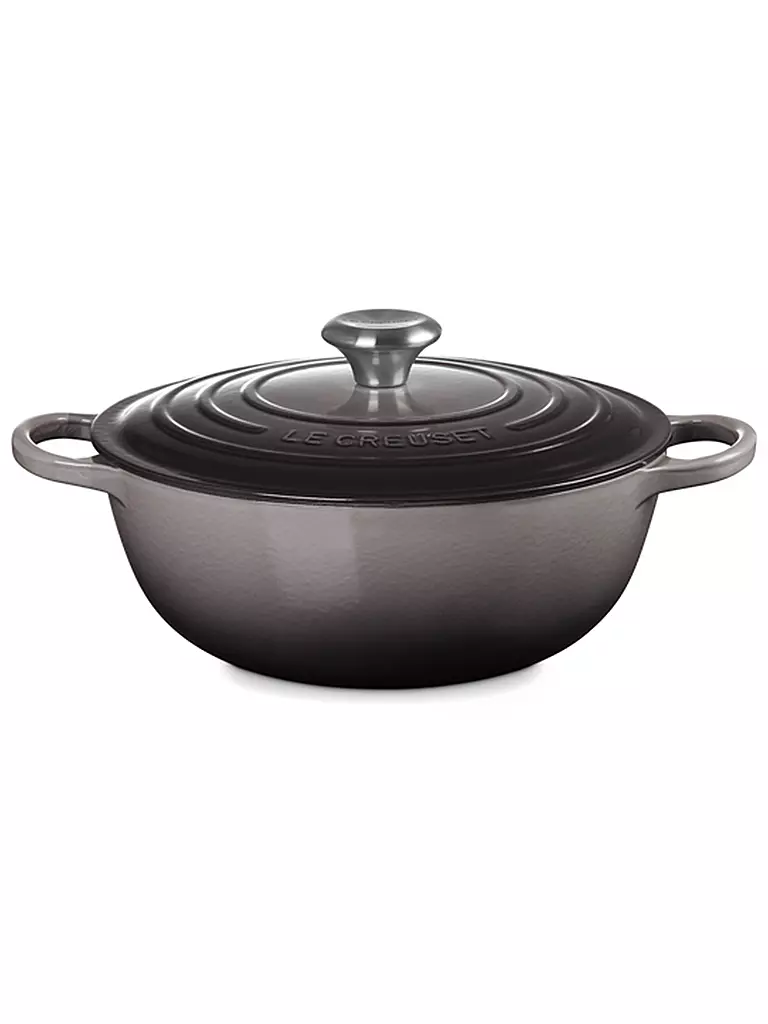 LE CREUSET | Bräter 28cm La Marmite SIGNATURE Flint | grau