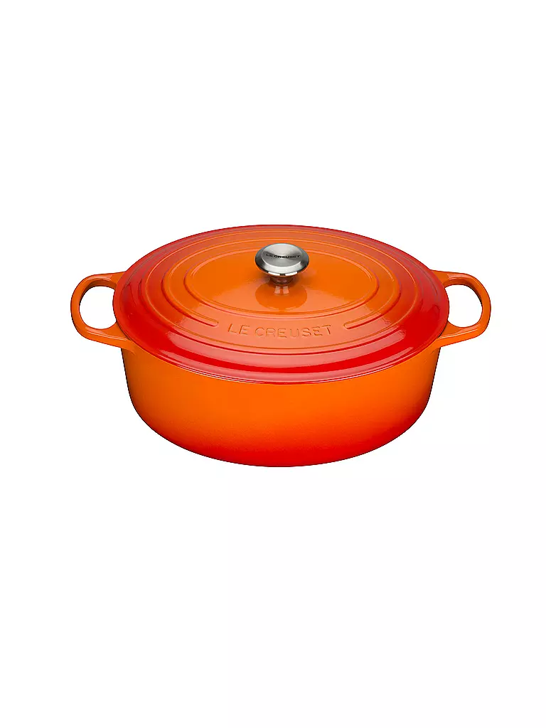 LE CREUSET | Bräter oval "Signature" 35cm 8,9l (Ofenrot) | orange