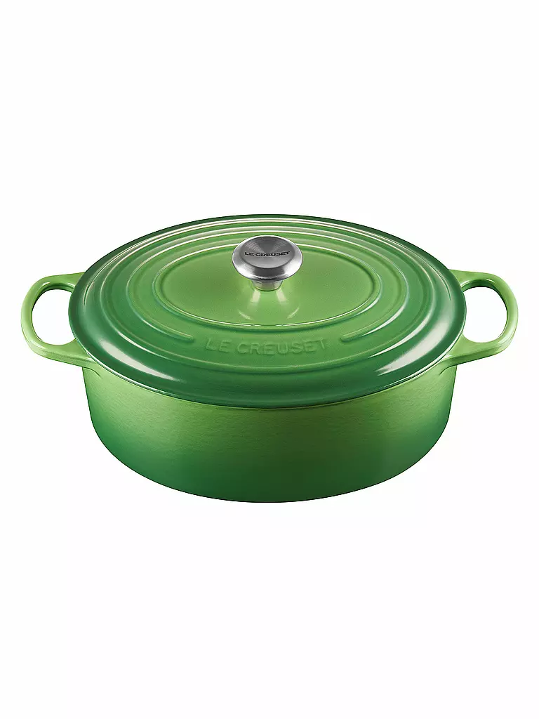 LE CREUSET | Bräter oval Signature 31cm 6,3l Bamboo Green | grün