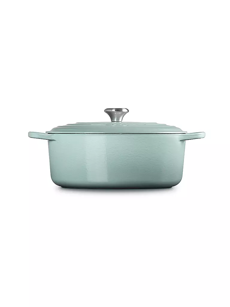 LE CREUSET | Bräter oval SIGNATURE 31cm 6,3l Sea Salt | hellgrau