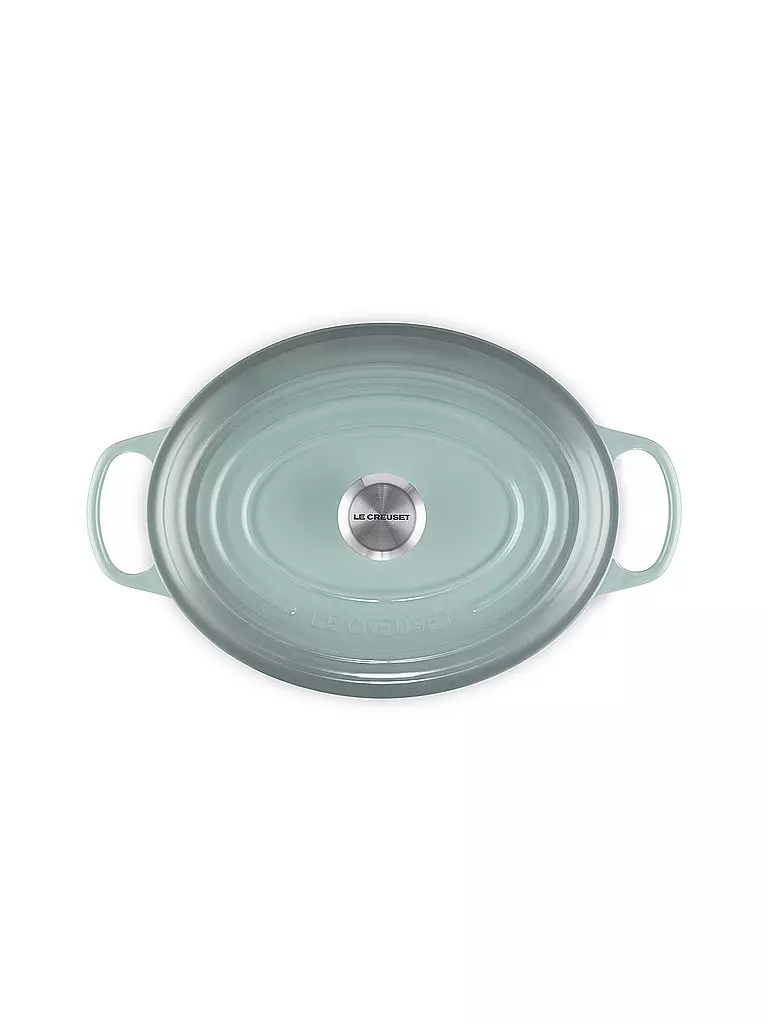 LE CREUSET | Bräter oval SIGNATURE 31cm 6,3l Sea Salt | hellgrau