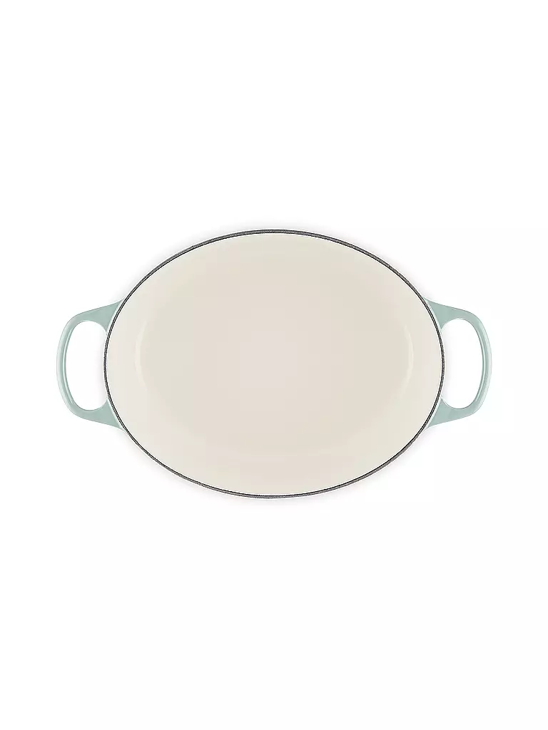 LE CREUSET | Bräter oval SIGNATURE 31cm 6,3l Sea Salt | hellgrau