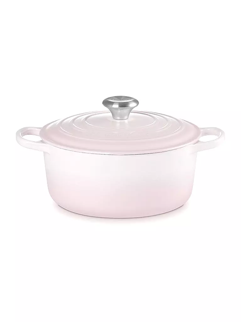 LE CREUSET | Bräter rund hoch SIGNATURE 24cm Shell Pink | rosa