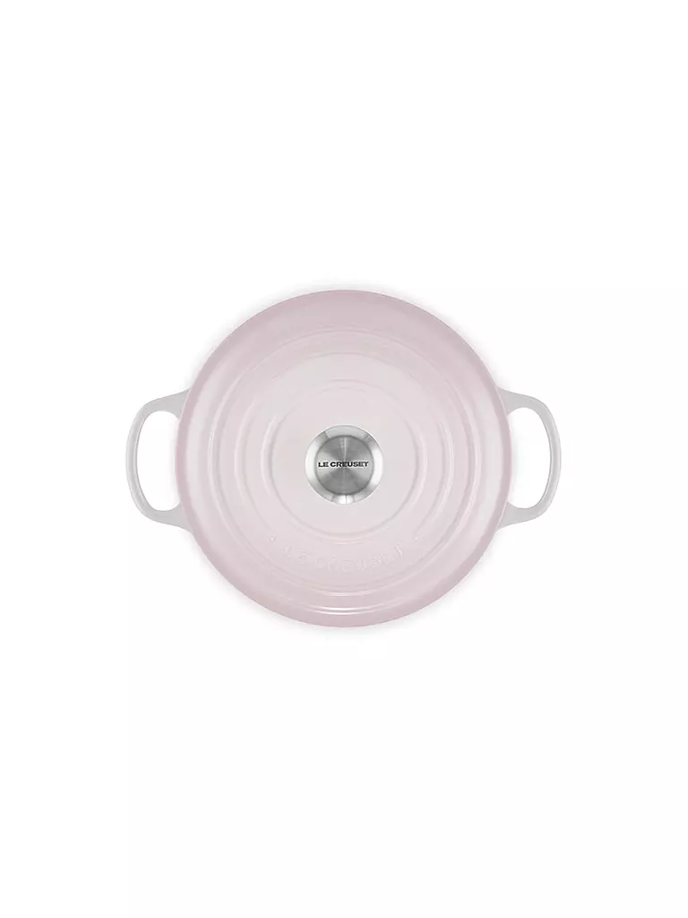 LE CREUSET | Bräter rund hoch SIGNATURE 24cm Shell Pink | rosa