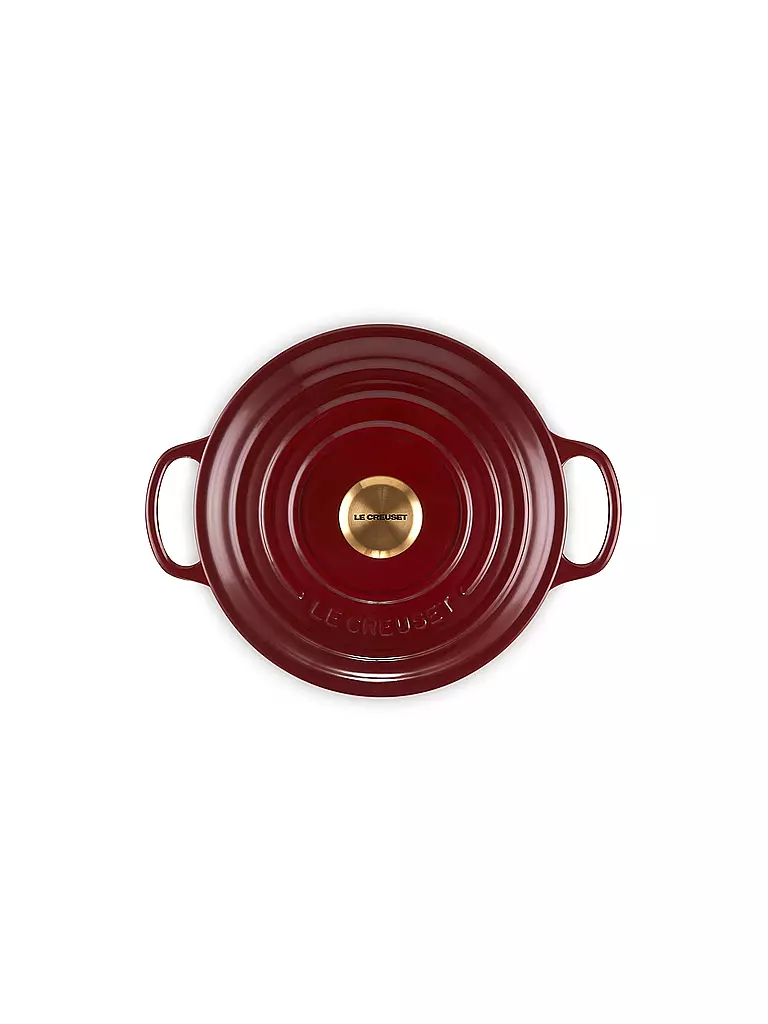 LE CREUSET | Bräter rund SIGNATURE 20cm Garnet | dunkelrot