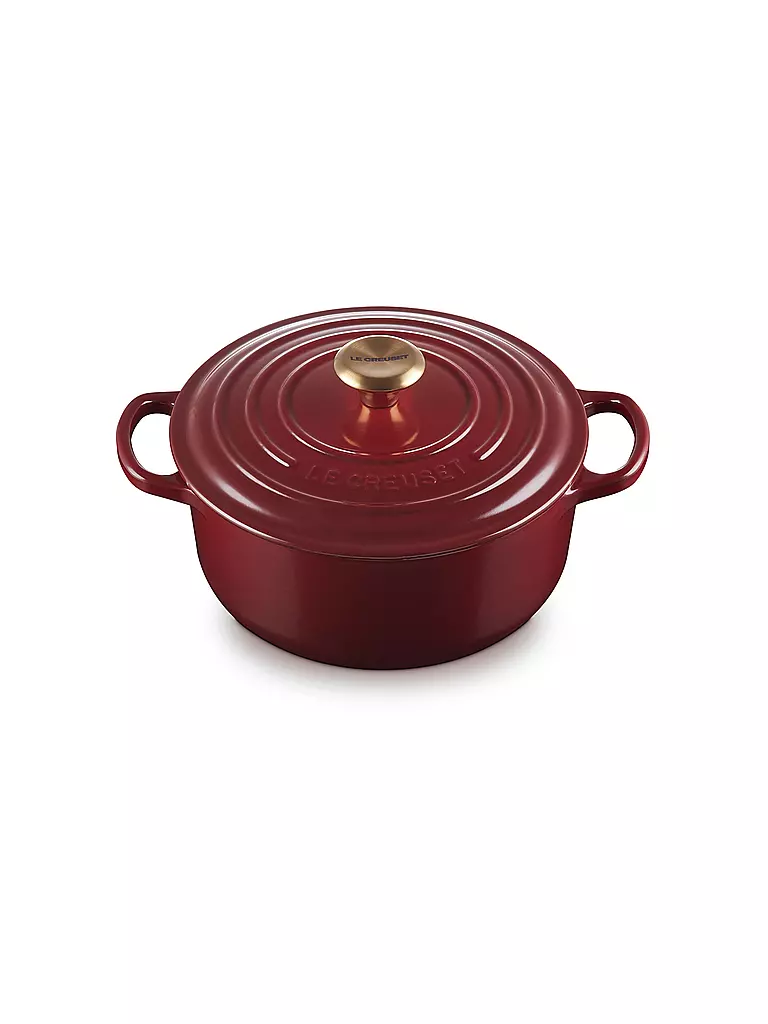 LE CREUSET | Bräter rund SIGNATURE 20cm/2,4l Garnet | dunkelrot