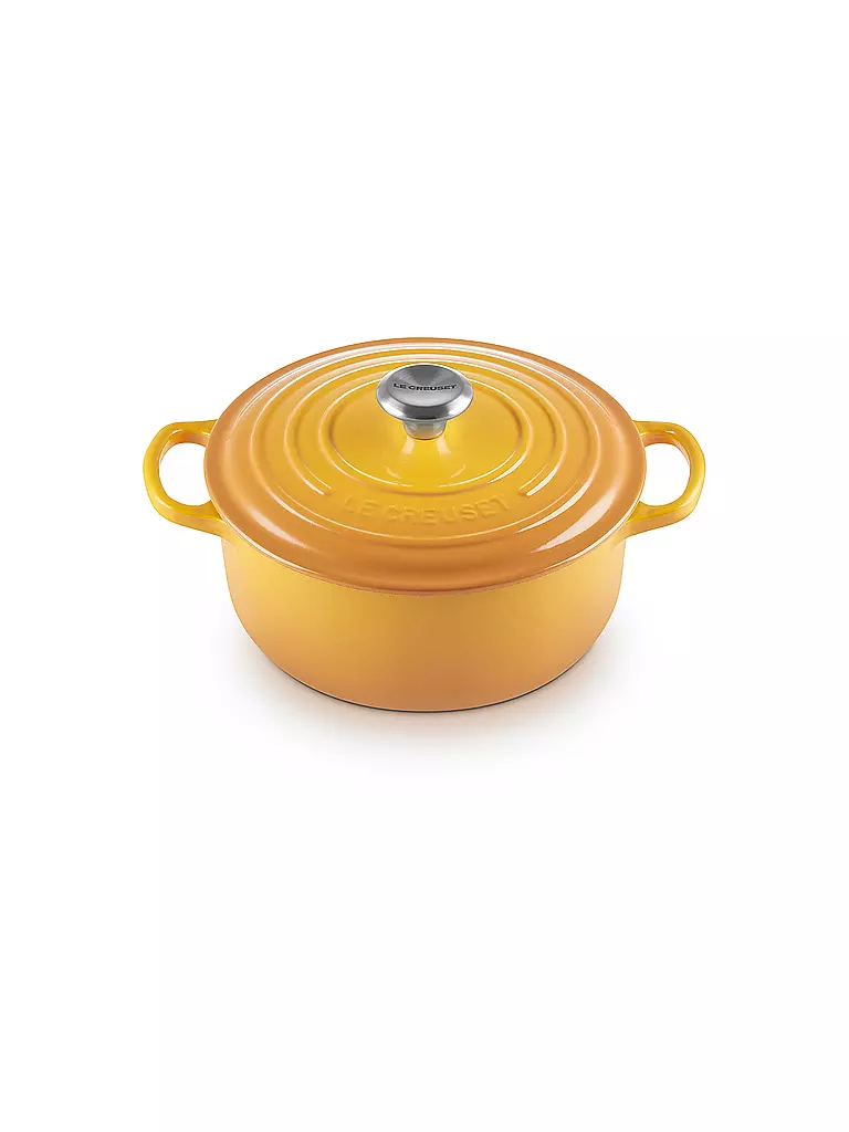 LE CREUSET | Bräter rund SIGNATURE 20cm/4,2l Nectar | gelb