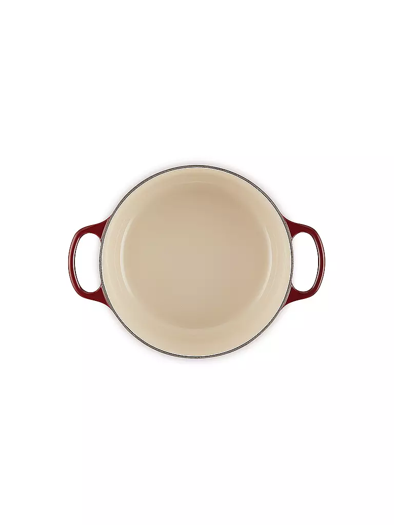 LE CREUSET | Bräter rund SIGNATURE 24cm/4,2l Garnet | dunkelrot