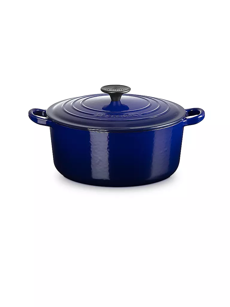 LE CREUSET | Bräter rund TRADITION 24cm Indigo | dunkelblau