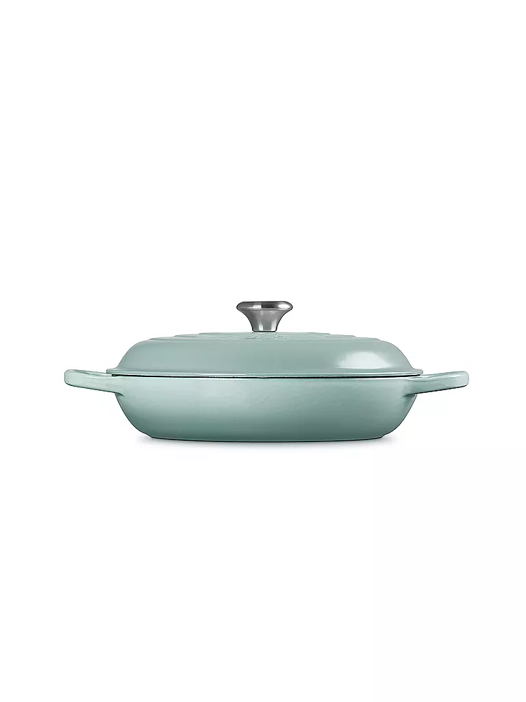 LE CREUSET | Gourmet Profitopf 30cm/3,5l SIGNATURE Sea Salt  | hellgrau