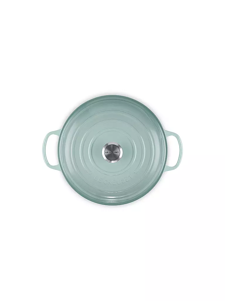 LE CREUSET | Gourmet Profitopf 30cm/3,5l SIGNATURE Sea Salt  | hellgrau