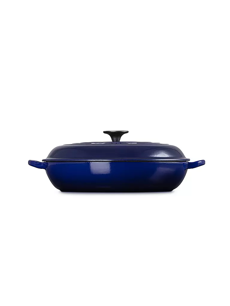 LE CREUSET | Gourmet Profitopf TRADITION aus Gusseisen Ocean 30cm/3,5l | dunkelblau