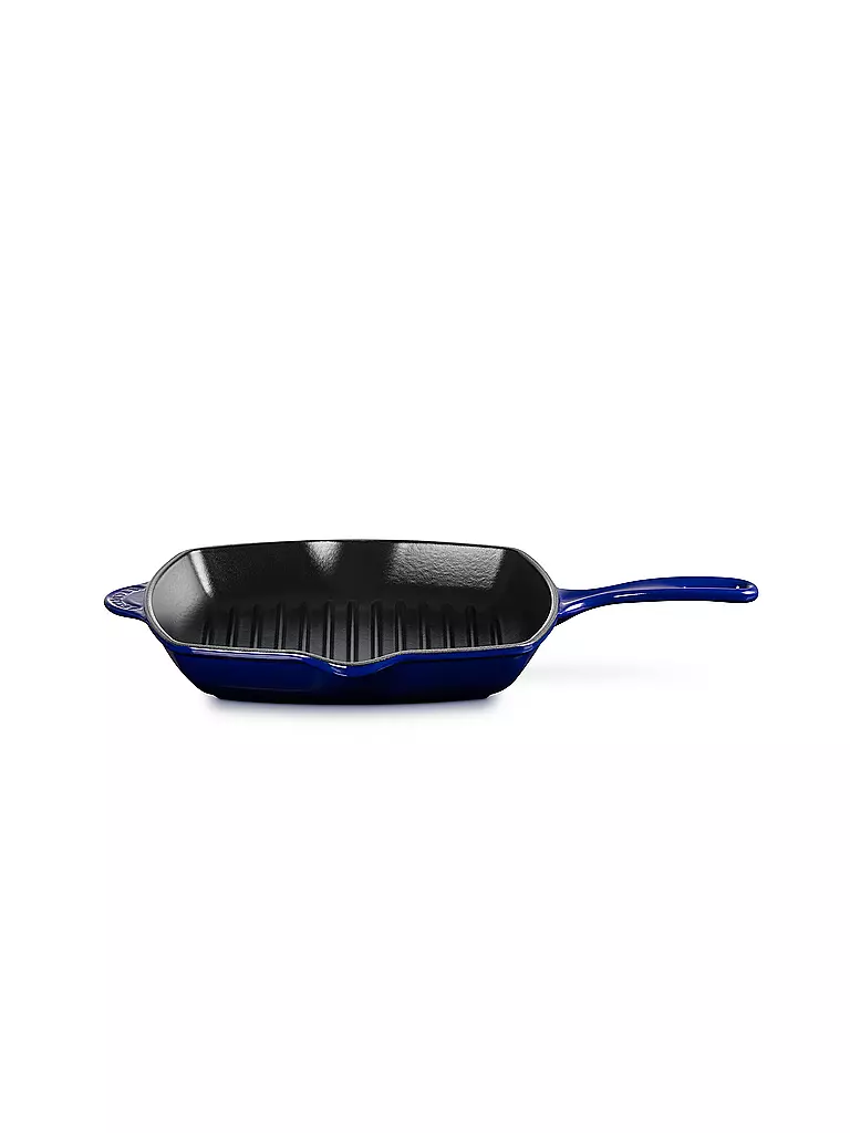 LE CREUSET | Grillpfanne Quadratisch aus Gusseisen 19cm Indigo  | dunkelblau