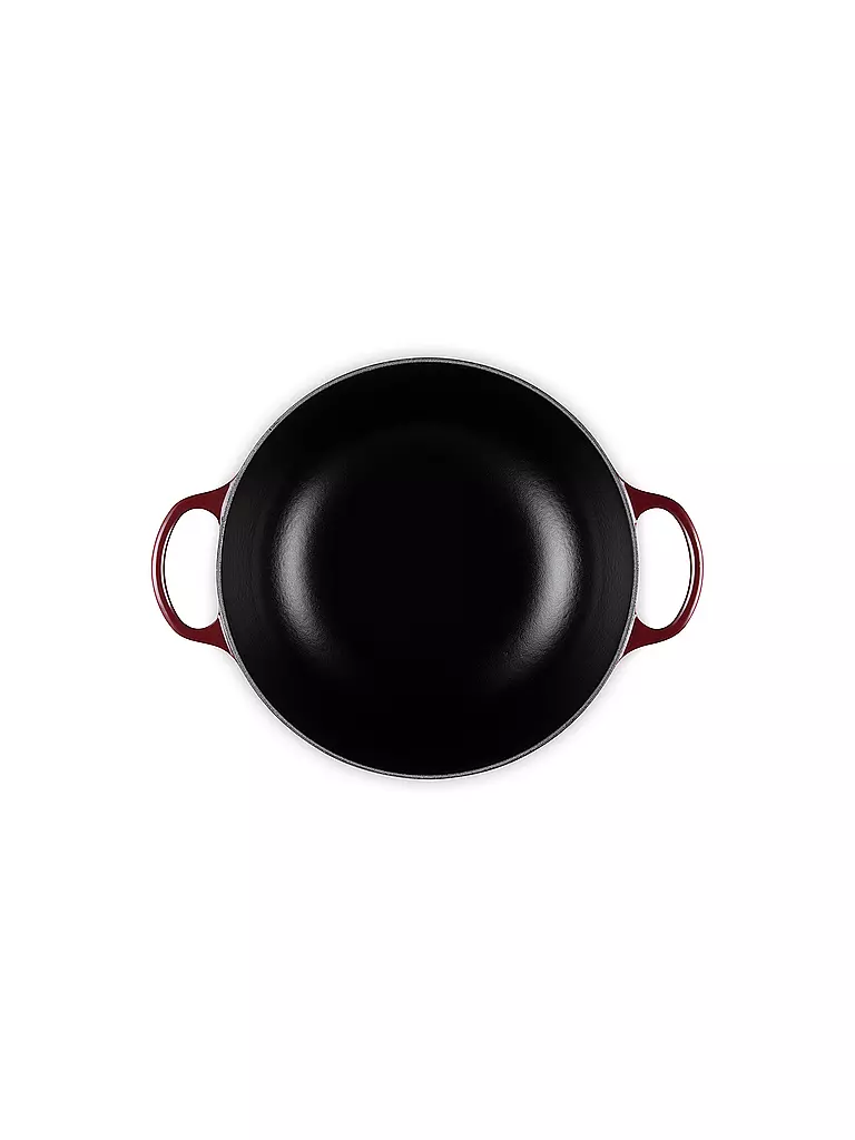 LE CREUSET | Gusseisen-Bräter mit Deckel 26cm LA MARMITE SIGNATURE Garnet | dunkelrot