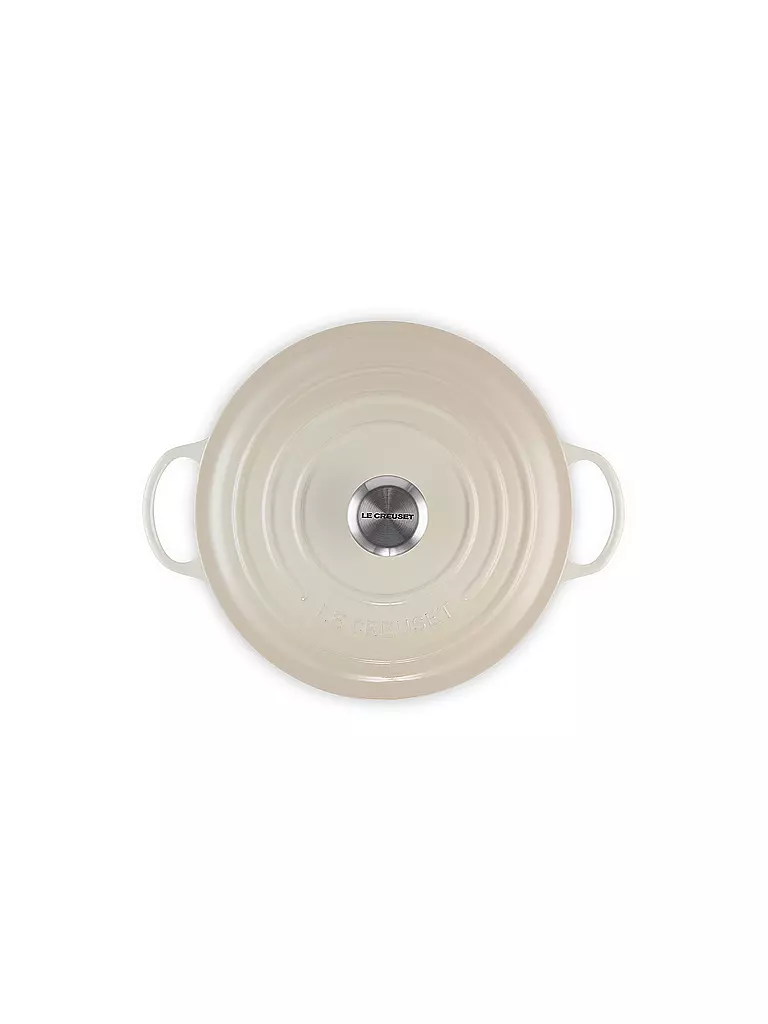 LE CREUSET | Gusseisen-Bräter mit Deckel 26cm LA MARMITE SIGNATURE Meringue | creme