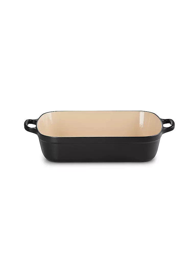 LE CREUSET | Gusseisen-Bratreine eckig 33cm SIGNATURE Schwarz | schwarz