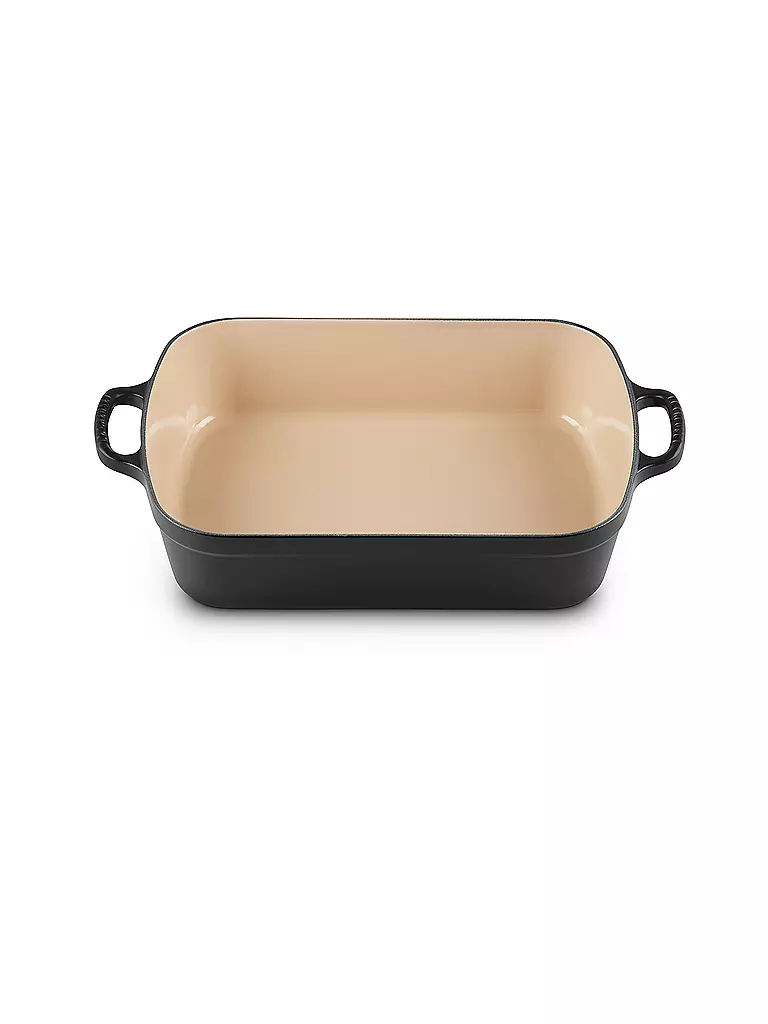 LE CREUSET | Gusseisen-Bratreine eckig 33cm SIGNATURE Schwarz | schwarz