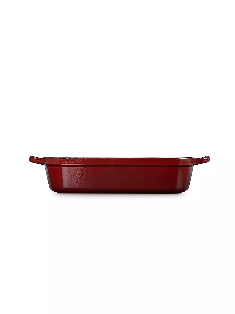 LE CREUSET | Gusseisen-Bratreine eckig 33cm/4,9l SIGNATURE Garnet | dunkelrot