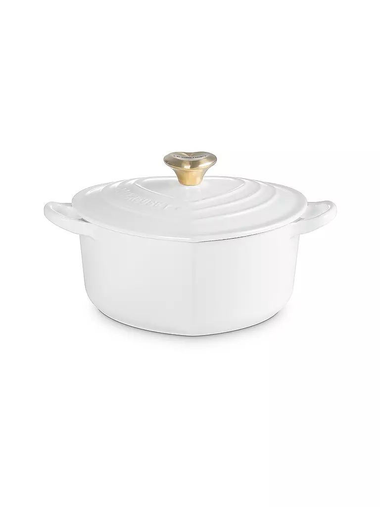 LE CREUSET | Herzbräter mit Herzknopf 20cm/1,9l White | weiss