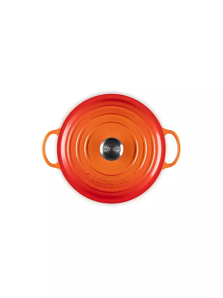 LE CREUSET | Kochtopf 26cm LA MARMITE SIGNATURE Ofenrot  | orange