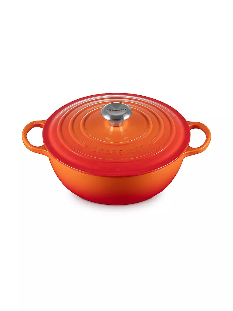 LE CREUSET | Kochtopf 26cm/4,1l LA MARMITE SIGNATURE Ofenrot  | orange