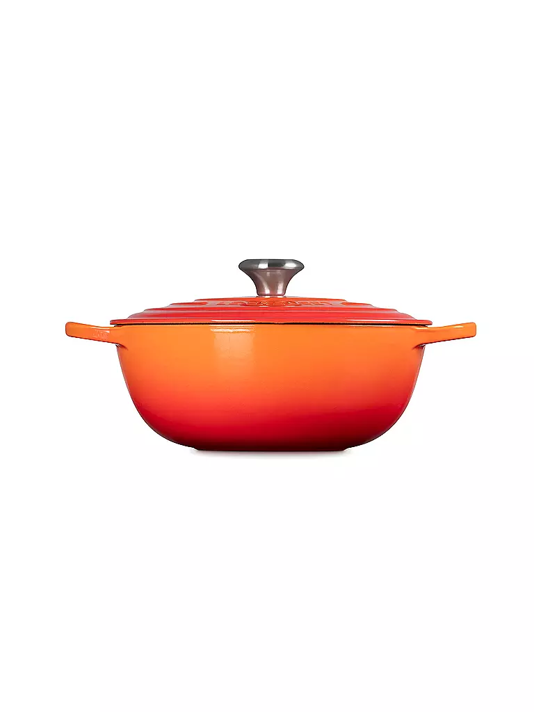 LE CREUSET | Kochtopf 26cm/4,1l LA MARMITE SIGNATURE Ofenrot  | orange