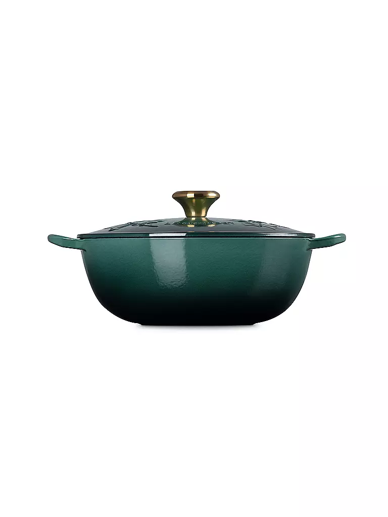 LE CREUSET | Kochtopf mit Deckel 26cm LA MARMITE HOLLY Artichaut  | dunkelgrün