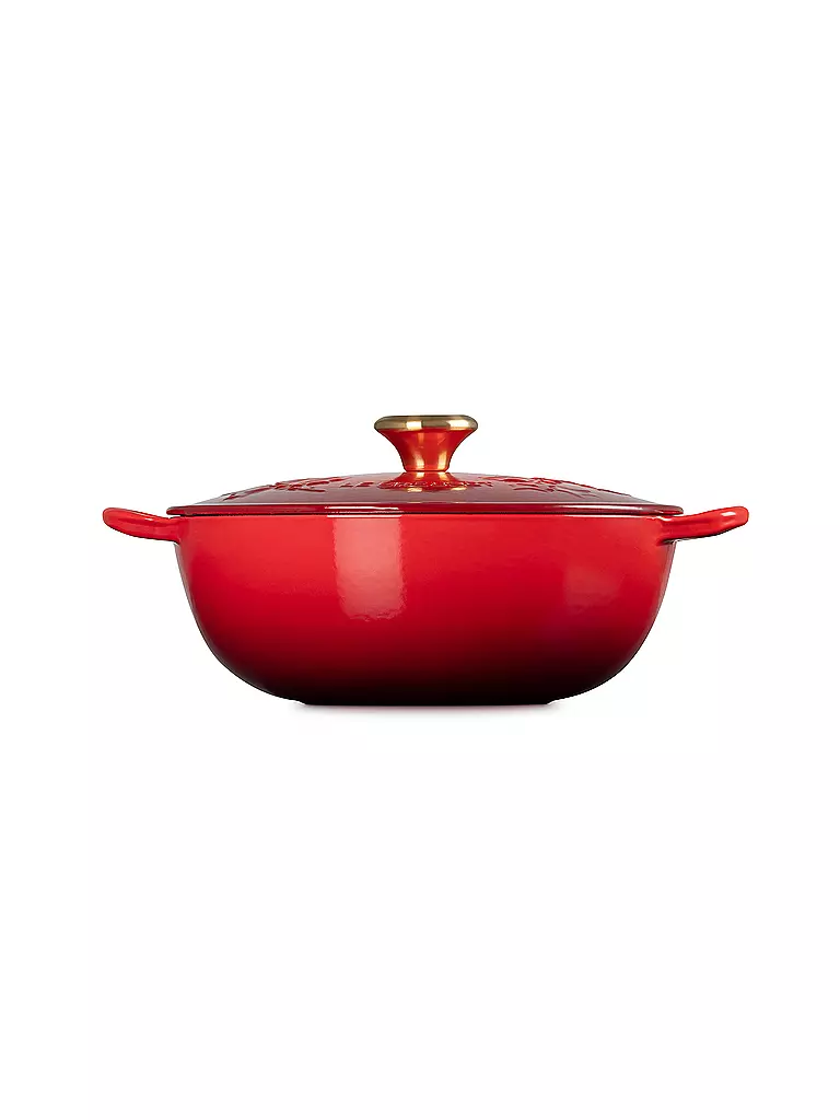 LE CREUSET | Kochtopf mit Deckel 26cm LA MARMITE HOLLY Kirschrot  | rot