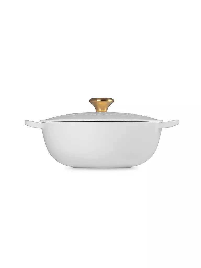 LE CREUSET | Kochtopf mit Deckel 26cm/4,1l  LA MARMITE HOLLY Cotton | beige