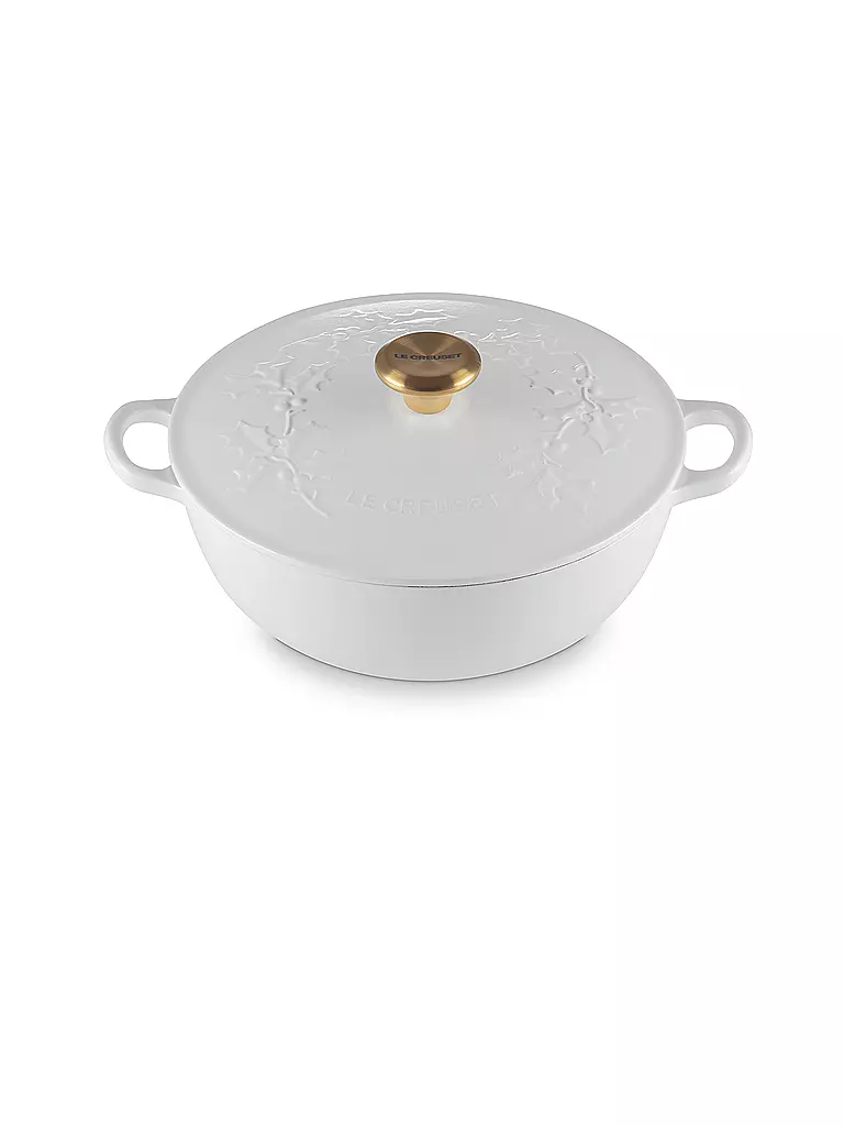 LE CREUSET | Kochtopf mit Deckel 26cm/4,1l  LA MARMITE HOLLY Cotton | beige