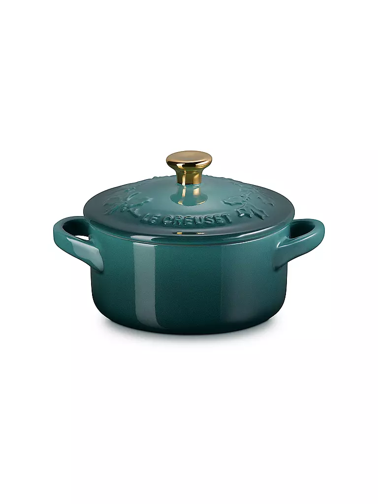 LE CREUSET | Mini Cocotte mit Deckel 10cm HOLLY Artichaut  | dunkelgrün