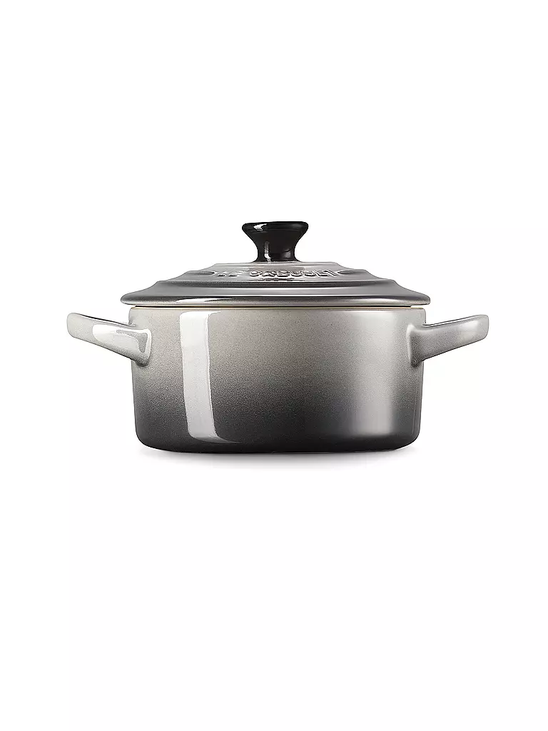 LE CREUSET | Mini-Cocotte POTERIE 10cm/0,2L Flint | grau