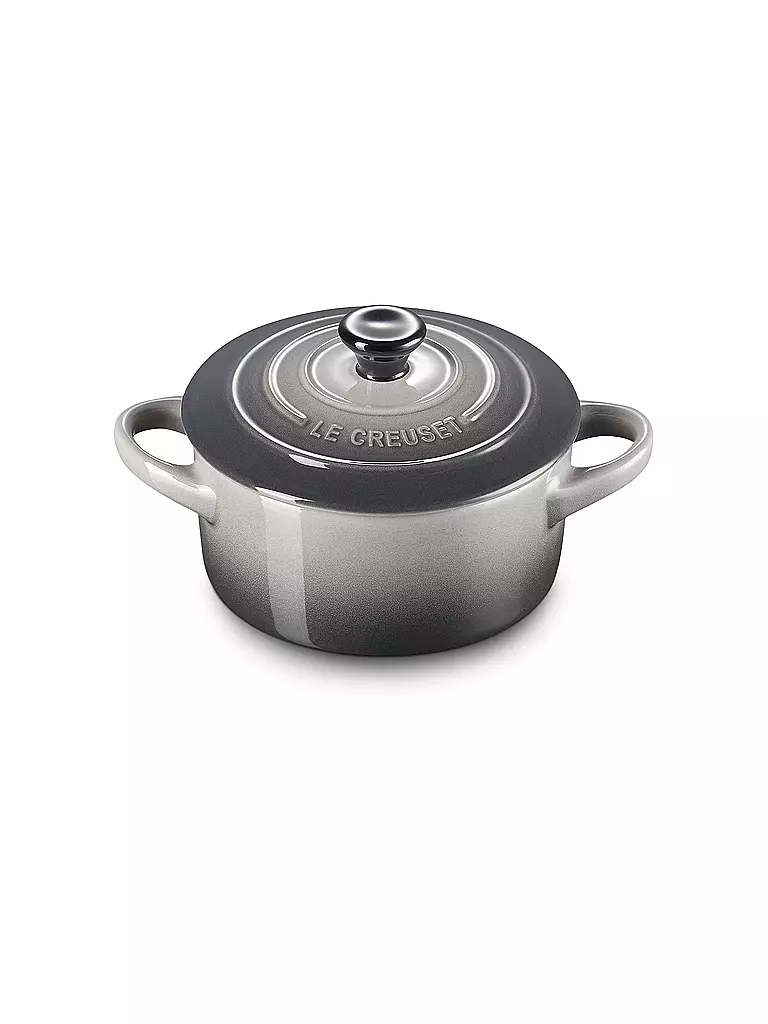 LE CREUSET | Mini-Cocotte POTERIE 10cm/0,2L Flint | grau