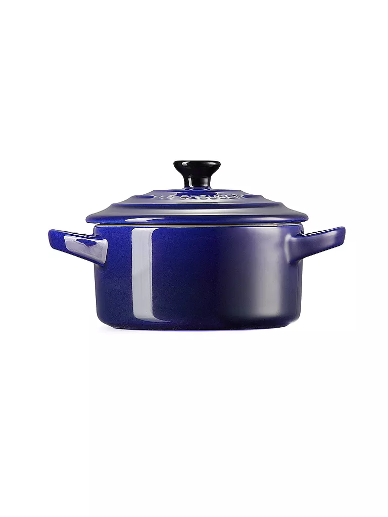 LE CREUSET | Mini-Cocotte POTERIE 10cm/0,2L Indigo   | dunkelblau