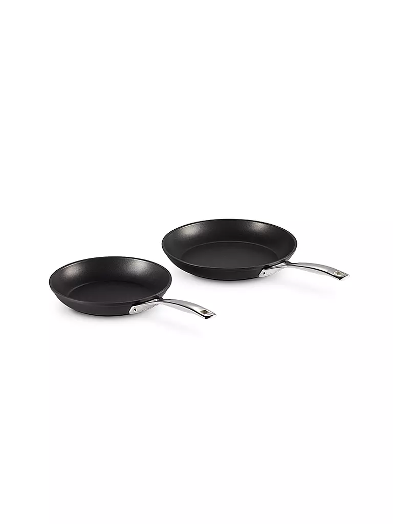 LE CREUSET | Pfannen Set 24 cm / 28cm Antihaft Schwarz | schwarz