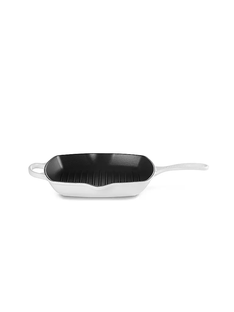 LE CREUSET | Quadratische Grillpfanne aus Gusseisen 26x26cm SIGNATURE White | weiss