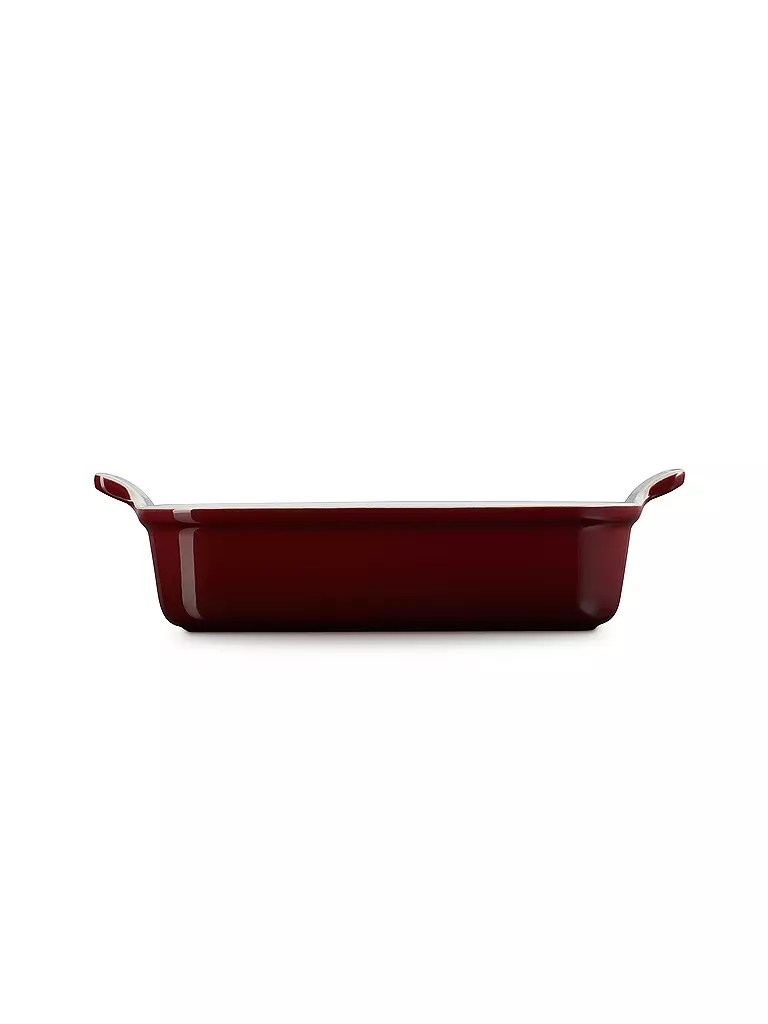 LE CREUSET | Rechteckige Auflaufform Tradition aus Steinzeug 26x19cm Garnet | dunkelrot