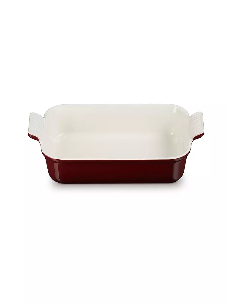 LE CREUSET | Rechteckige Auflaufform Tradition aus Steinzeug 26x19cm/2,4l Garnet | dunkelrot