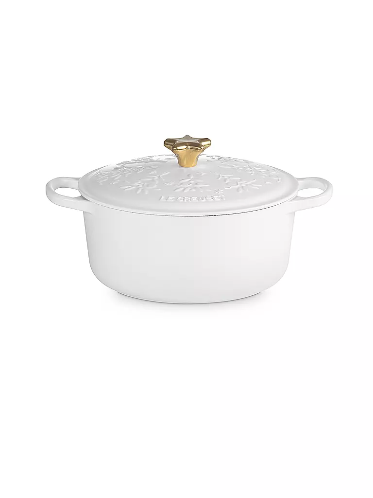 LE CREUSET | Weihnachts Bräter mit Deckel 24cm SIGNATURE Cotton | beige