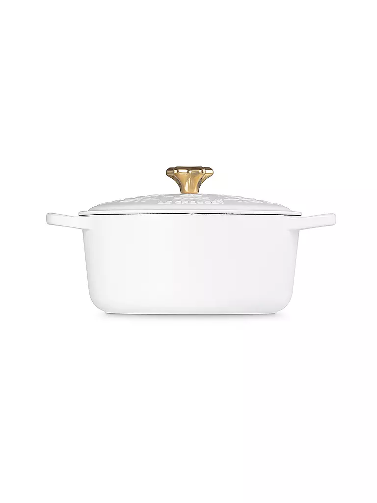 LE CREUSET | Weihnachts Bräter mit Deckel 24cm SIGNATURE Cotton | beige