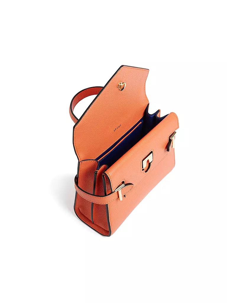 LE TANNEUR | Ledertasche - Henkeltasche EMILIE FLAP Small | orange