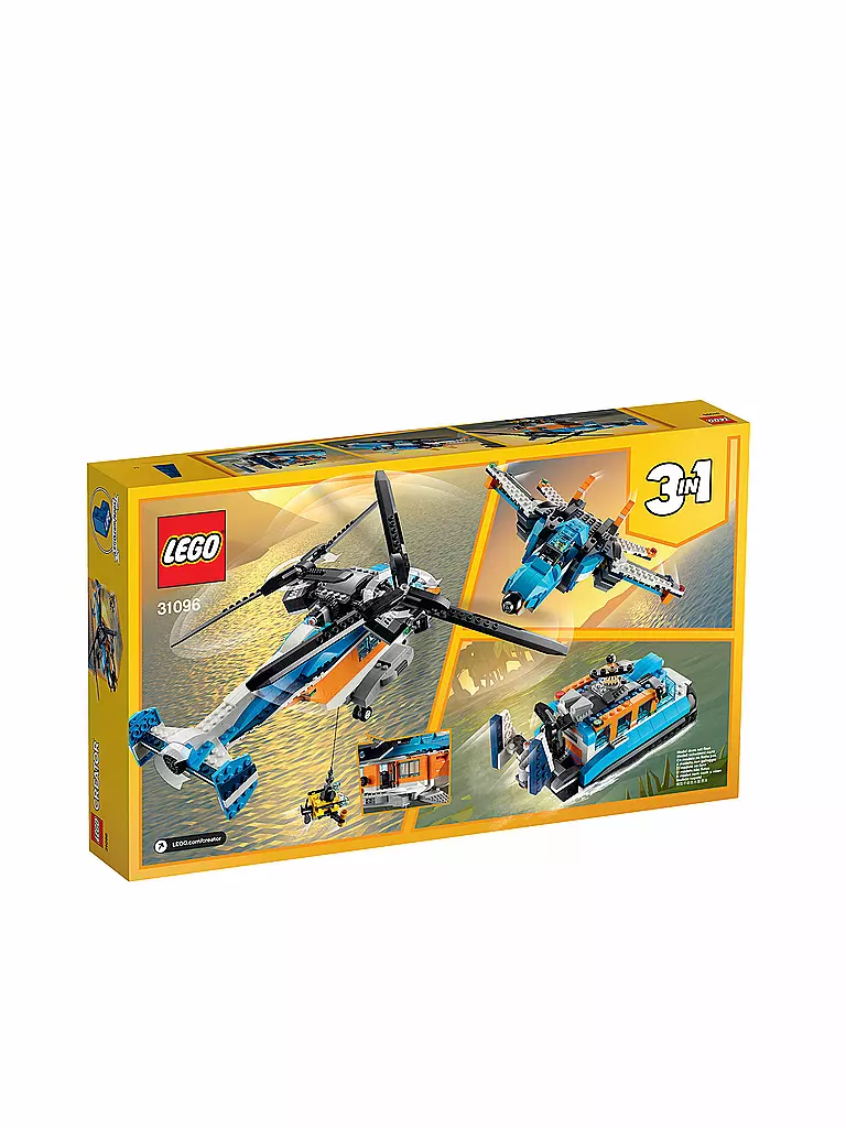 LEGO | Creator - Doppelrotor-Hubschrauber 31096 | transparent