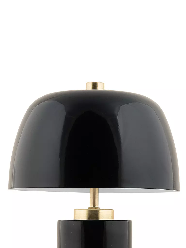 LEITMOTIV | LED Tischlampe FREYA Iron Black | hellbraun